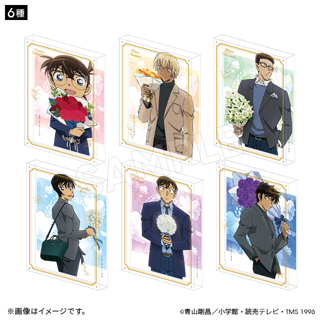 名探偵コナン アクリルブロック 花束ver. 名探偵コナン トムスショップ