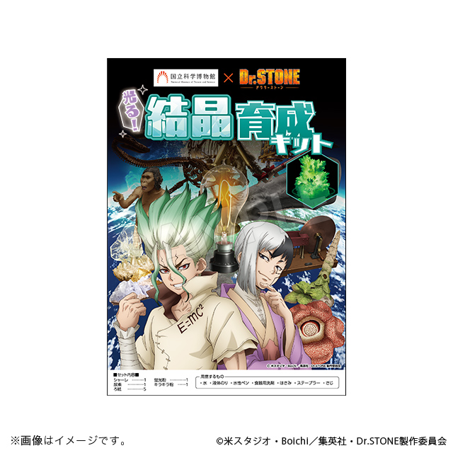 Dr Stone 結晶育成キット 国立科学博物館 Dr Stone Ver ｄｒ ｓｔｏｎｅ ドクターストーン トムスショップ