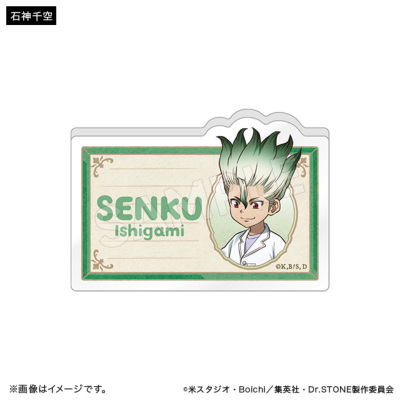 Dr.STONE アクリルネームバッジコレクション Journey of Growth ver