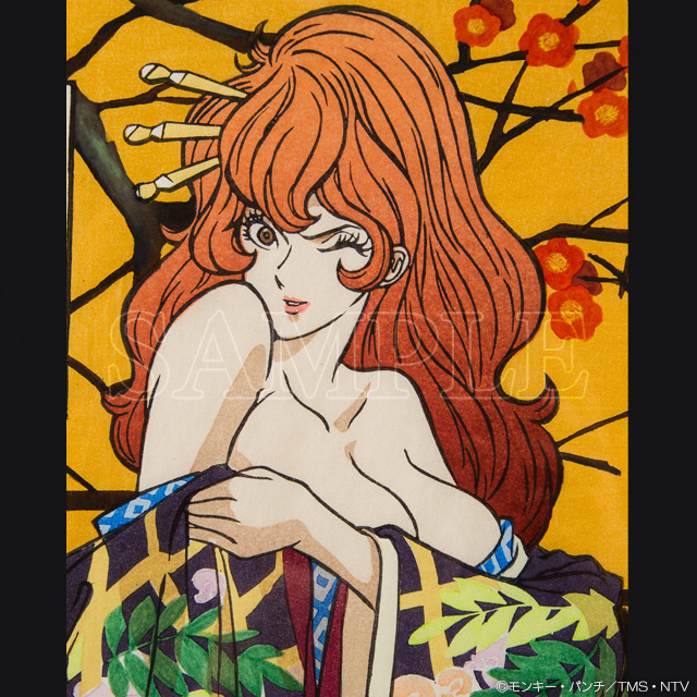 ルパン三世 峰不二子 モンキーパンチ サイン入り 版画 複製原画 伊勢丹 限定 ルパン三世 峰不二子 モンキーパンチ サイン入り 版画 複製原画