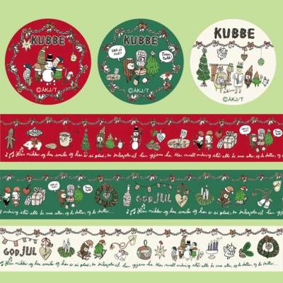 KUBBE マスキングテープ クリスマス（3種） KUBBE（キュッパ） トムス 