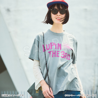 ルパン三世 半袖Tシャツ LUPIN THE 3RD グレー／Apparel Edition