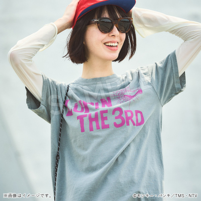 ルパン三世 半袖Tシャツ LUPIN THE 3RD グレー／Apparel Edition