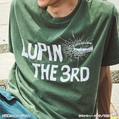 ルパン三世 半袖Tシャツ LUPIN THE 3RD グリーン/Apparel ルパン三世 半袖Tシャツ LUPIN THE 3RD グリーン/Apparel