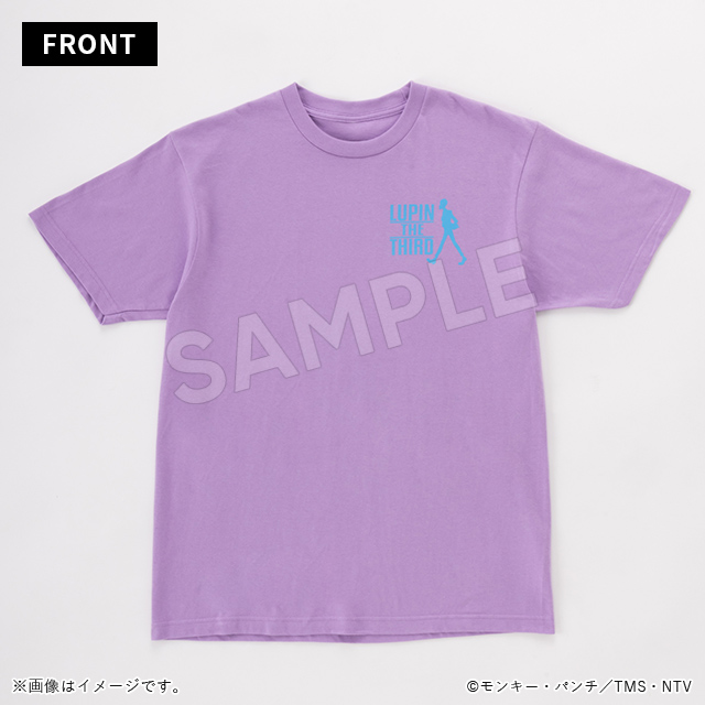 ルパン三世 半袖Tシャツ ヒストリー ラベンダー／Apparel Edition