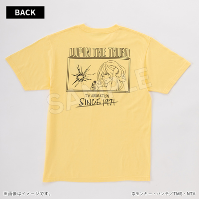 ルパン三世 半袖Tシャツ 不二子 ライトイエロー／Apparel Edition