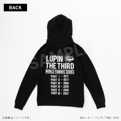 ルパン三世 パーカー ブラック／Apparel Edition ルパン三世 トムス