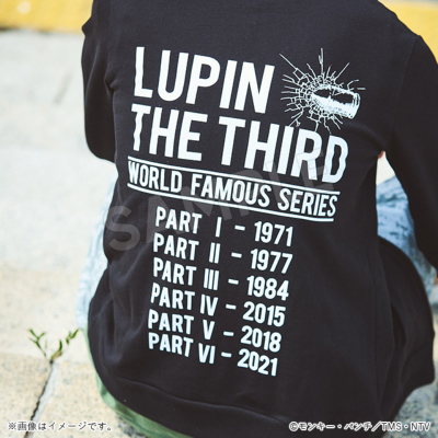 ルパン三世 パーカー ブラック／Apparel Edition ルパン三世 トムス