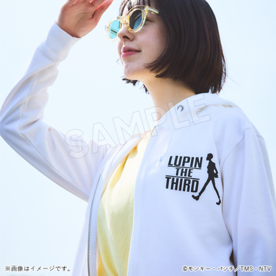 るぱん ルパン三世 パーカー ホワイト／Apparel Edition ルパン三世 トムス