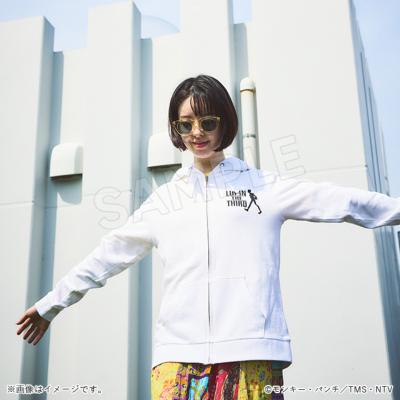 るぱん ルパン三世 パーカー ホワイト／Apparel Edition ルパン三世 トムス