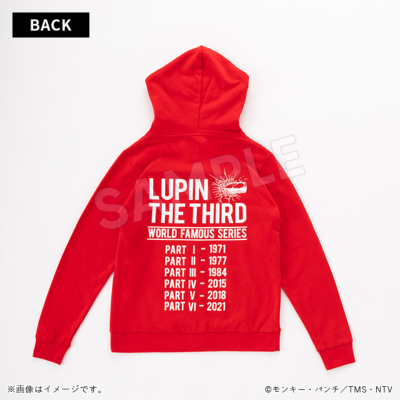 ルパン三世 パーカー レッド／Apparel Edition ルパン三世 トムスショップ