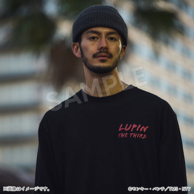 ルパン三世 長袖Tシャツ 次元 ブラック／Apparel Edition ルパン
