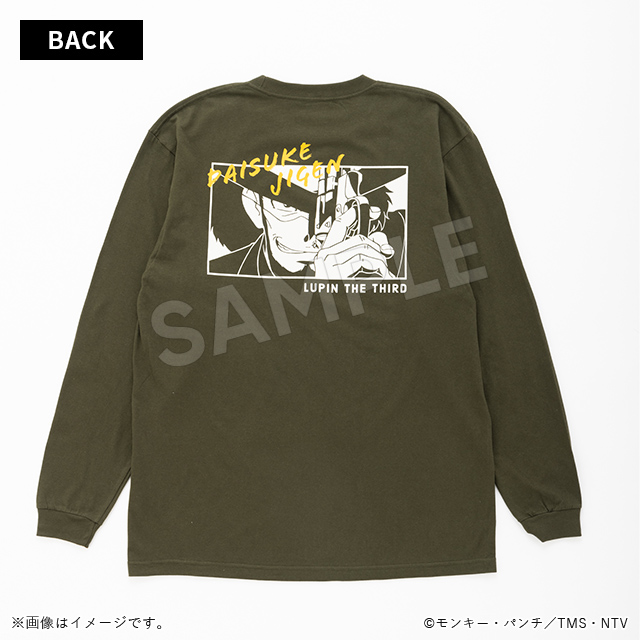 ルパン三世 長袖Tシャツ 次元 アーミーグリーン／Apparel Edition ルパン三世 トムスショップ