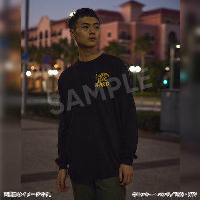 ルパン三世 長袖Tシャツ ルパン＆次元 ブラック／Apparel