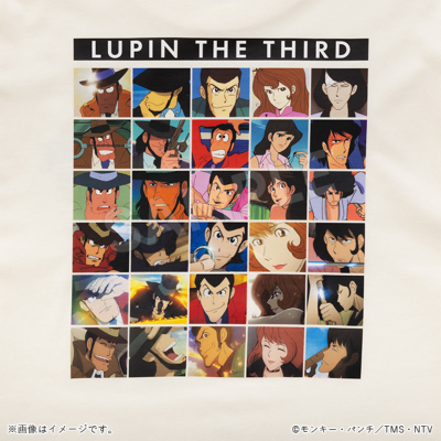 ルパン三世 長袖Tシャツ PART1~6 アイボリー／Apparel Edition ルパン