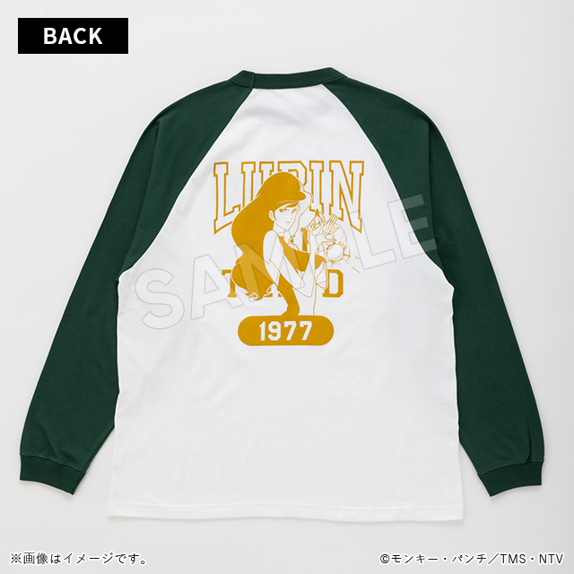 ルパン三世 ラグランTシャツ 不二子 アイビーグリーン／Apparel Edition ルパン三世 トムスショップ