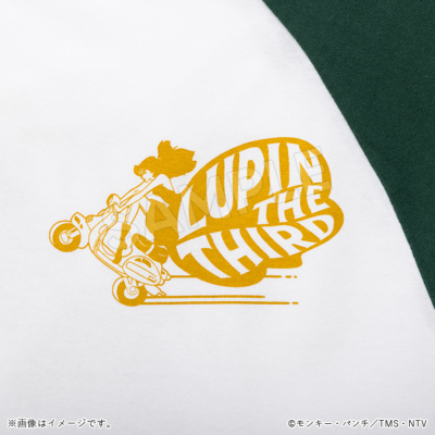ルパン三世 ラグランTシャツ 不二子 アイビーグリーン／Apparel