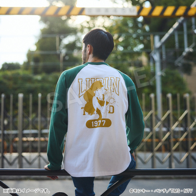 ルパン三世 ラグランTシャツ 不二子 アイビーグリーン／Apparel