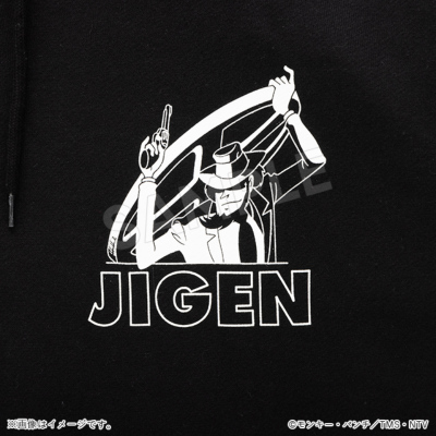 ルパン三世 ジップパーカー 次元 ブラック/Apparel Edition ルパン三世 ジップパーカー 次元 ブラック/Apparel Edition