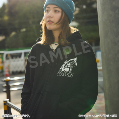 ルパン三世 ジップパーカー 次元 ブラック／Apparel Edition