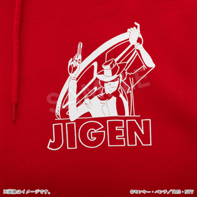 ルパン三世 ジップパーカー 次元 レッド/Apparel Edition ルパン三世 ジップパーカー 次元 レッド/Apparel Edition