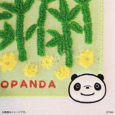 パンダコパンダ アップリケミニタオル あおぞら パンダコパンダ トムス