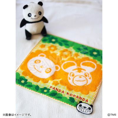 パンダコパンダ アップリケミニタオル にっこり パンダコパンダ トムス