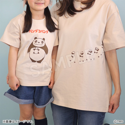 パンダ　ちぃましゃ衣装　コサージュ付きえんじジャケット　Tシャツ パンツ PANDIESTA JAPAN 半袖Tシャツ 十五夜パンダ パンディエスタ