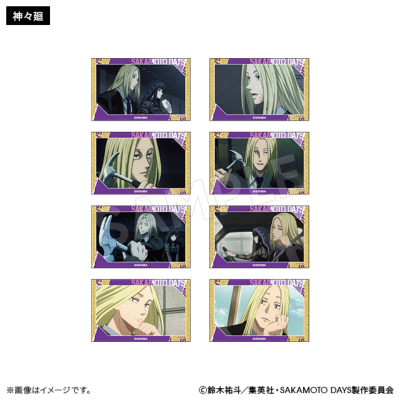サカモトデイズ スクラップ風（表面）　ベストショット（裏面） 合計18シート SAKAMOTO DAYS ブラインド場面写カード ORDER ver.（全8種）【単品